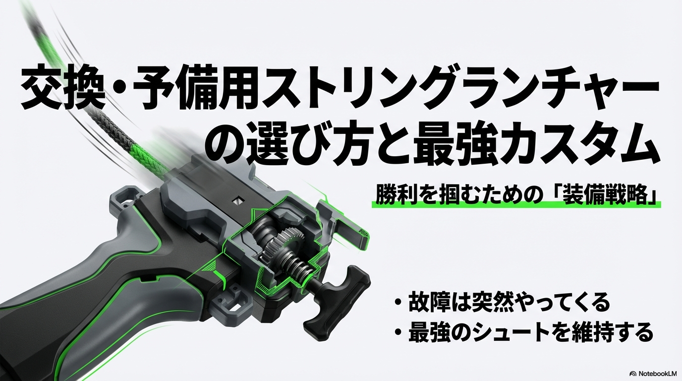 ベイブレードXの交換・予備用ストリングランチャーの選び方と勝利を掴むための装備戦略のタイトルスライド