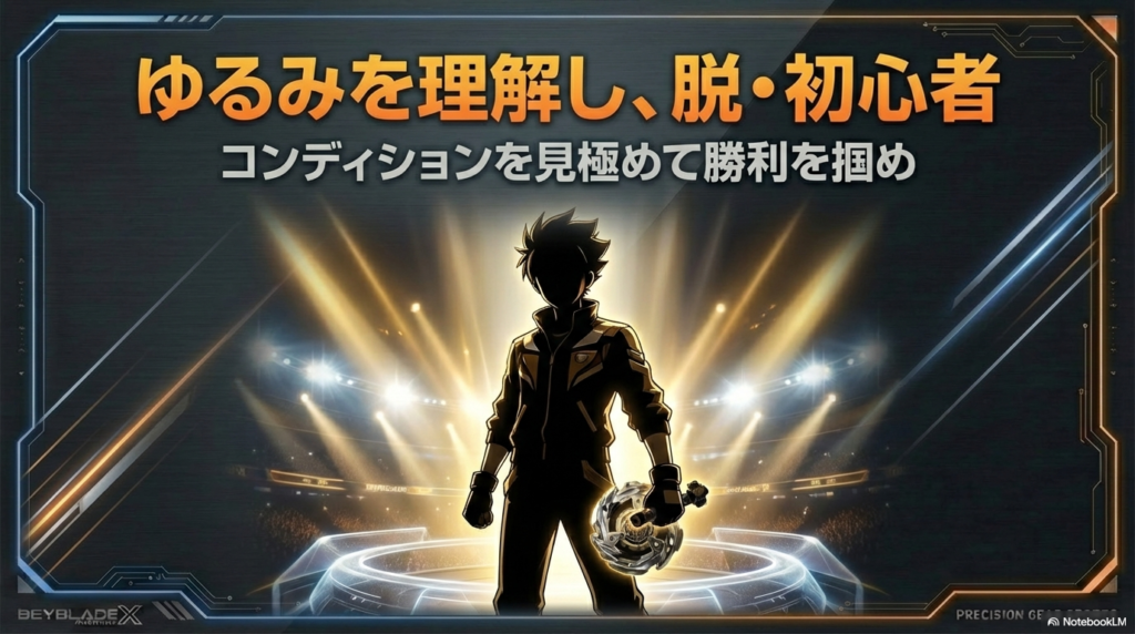 ラチェットのゆるみを理解し、コンディションを見極めて脱初心者を目指そうというメッセージが込められたまとめの画像です。