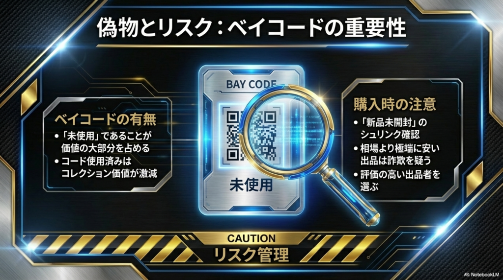偽物リスクとベイコードの重要性 ベイコードの有無がコレクション価値に与える影響と購入時に確認すべきチェックポイント